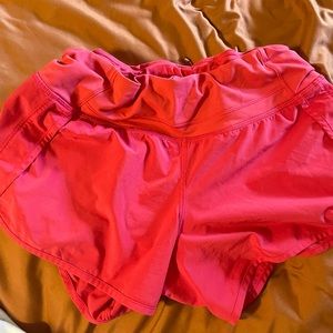 Perfect condition speed up lined lululemon athletica running shorts